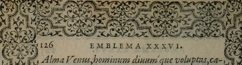An illustration from Hadriani Iunii medici Emblemata, 1565, leaf 129