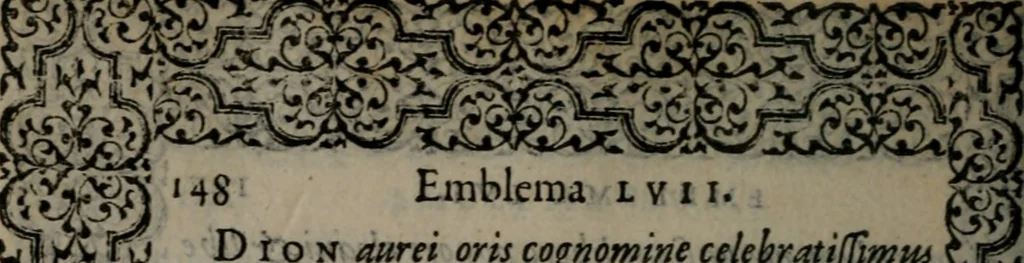 An illustration from Hadriani Iunii medici Emblemata, 1565, leaf 151