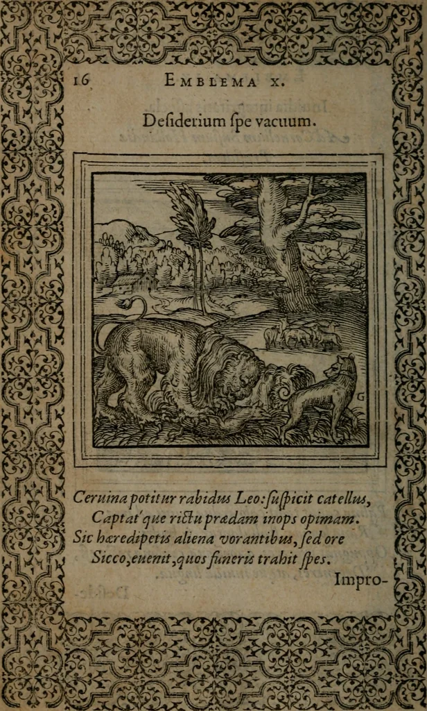 An illustration from Hadriani Iunii medici Emblemata, 1565, leaf 19