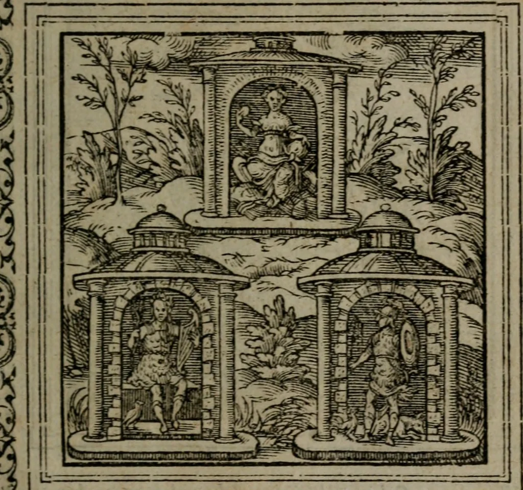 An illustration from Hadriani Iunii medici Emblemata, 1565, leaf 20