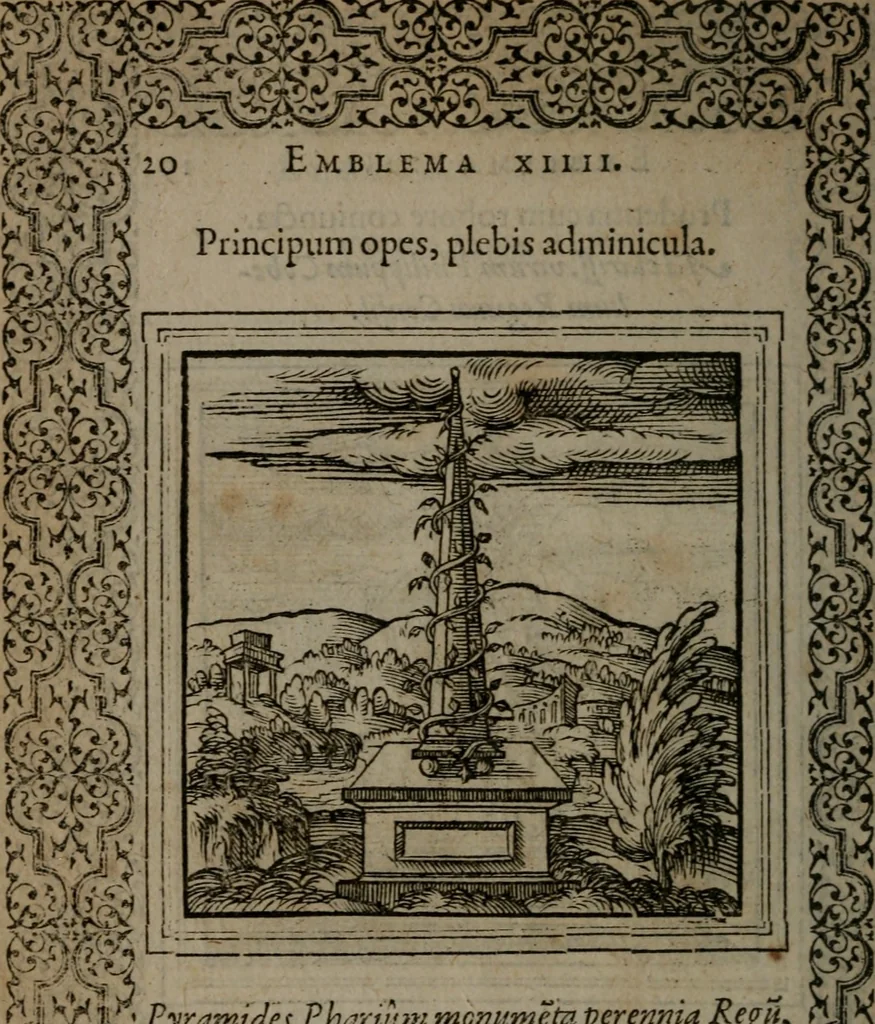 An illustration from Hadriani Iunii medici Emblemata, 1565, leaf 23