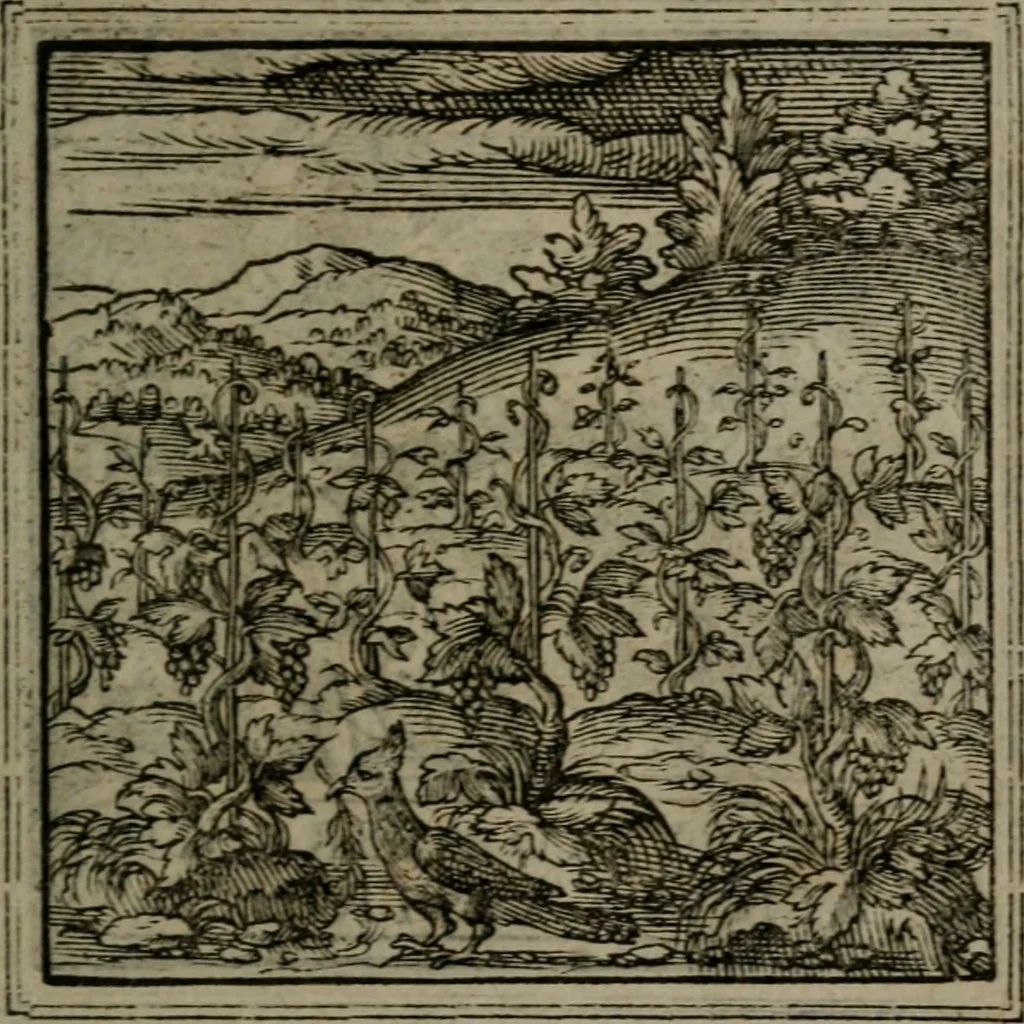 An illustration from Hadriani Iunii medici Emblemata, 1565, leaf 24