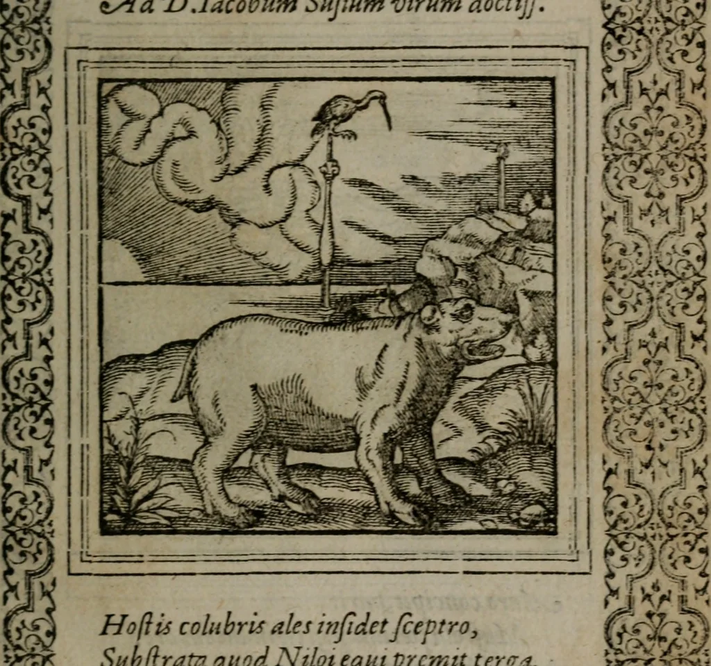 An illustration from Hadriani Iunii medici Emblemata, 1565, leaf 26