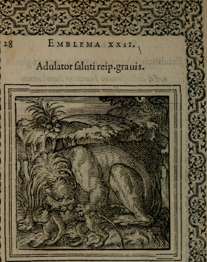 An illustration from Hadriani Iunii medici Emblemata, 1565, leaf 31