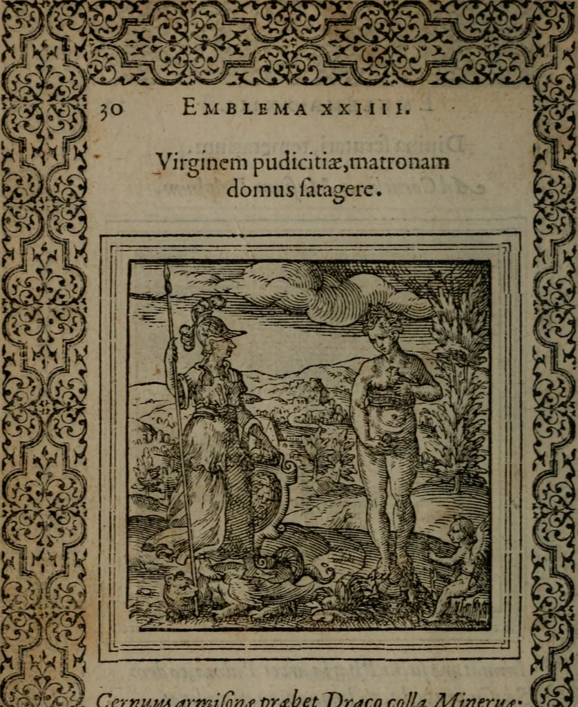 An illustration from Hadriani Iunii medici Emblemata, 1565, leaf 33