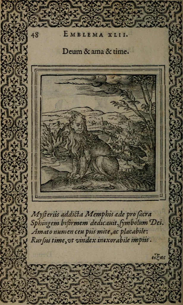 An illustration from Hadriani Iunii medici Emblemata, 1565, leaf 51