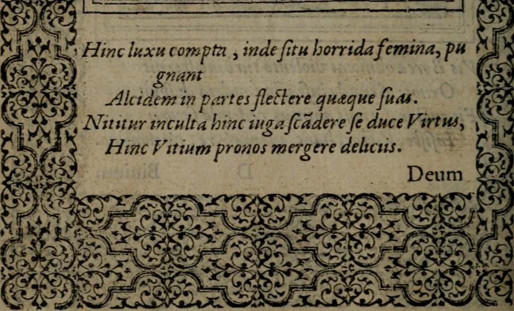 An illustration from Hadriani Iunii medici Emblemata, 1565, leaf 53