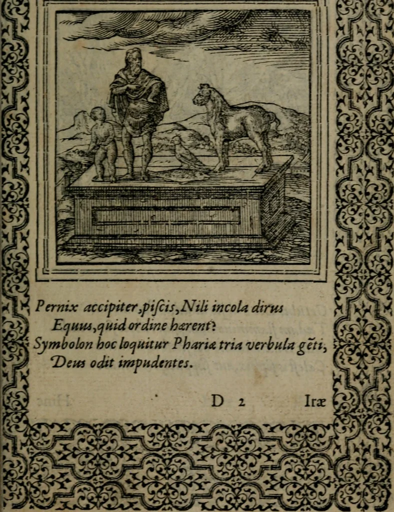 An illustration from Hadriani Iunii medici Emblemata, 1565, leaf 54