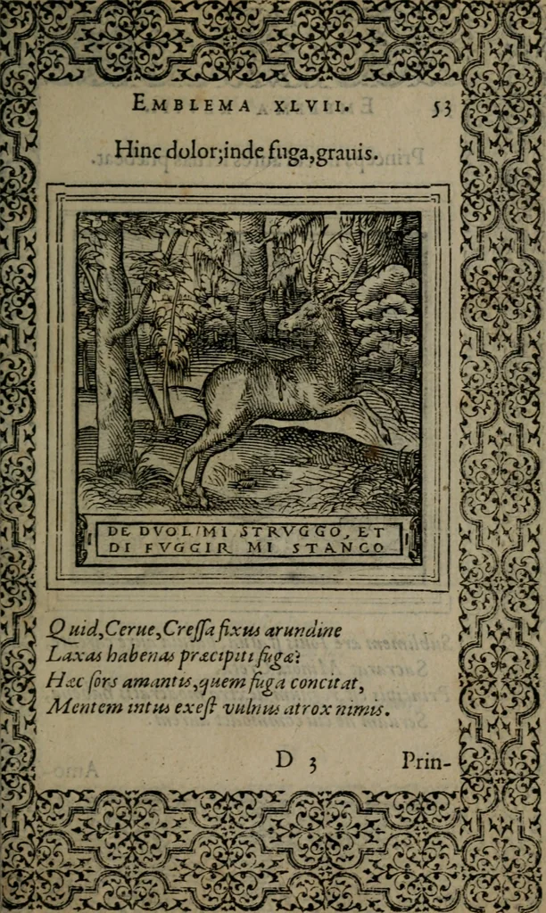 An illustration from Hadriani Iunii medici Emblemata, 1565, leaf 56