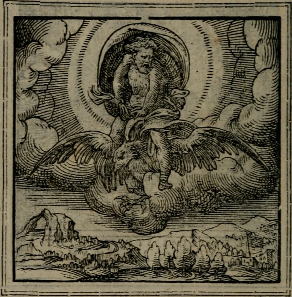 An illustration from Hadriani Iunii medici Emblemata, 1565, leaf 57