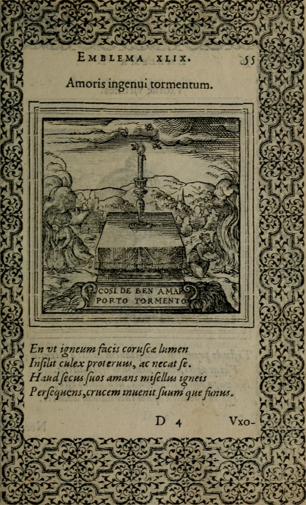 An illustration from Hadriani Iunii medici Emblemata, 1565, leaf 58