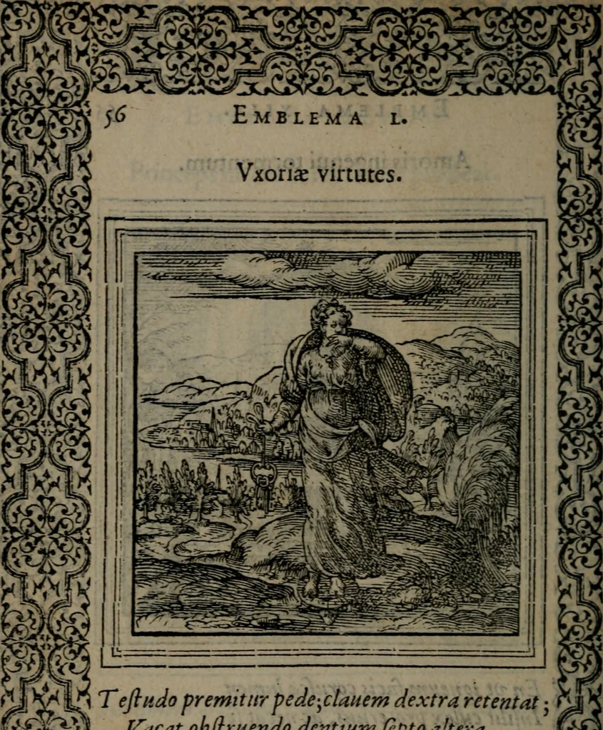 An illustration from Hadriani Iunii medici Emblemata, 1565, leaf 59