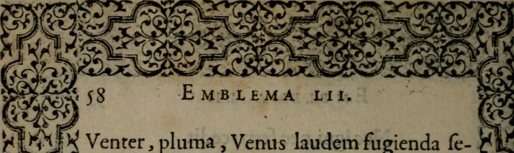 An illustration from Hadriani Iunii medici Emblemata, 1565, leaf 61