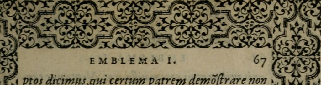 An illustration from Hadriani Iunii medici Emblemata, 1565, leaf 70