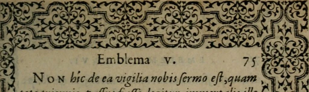 An illustration from Hadriani Iunii medici Emblemata, 1565, leaf 78
