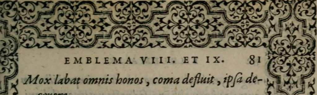 An illustration from Hadriani Iunii medici Emblemata, 1565, leaf 84
