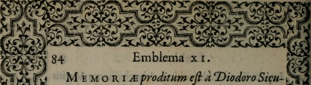 An illustration from Hadriani Iunii medici Emblemata, 1565, leaf 87