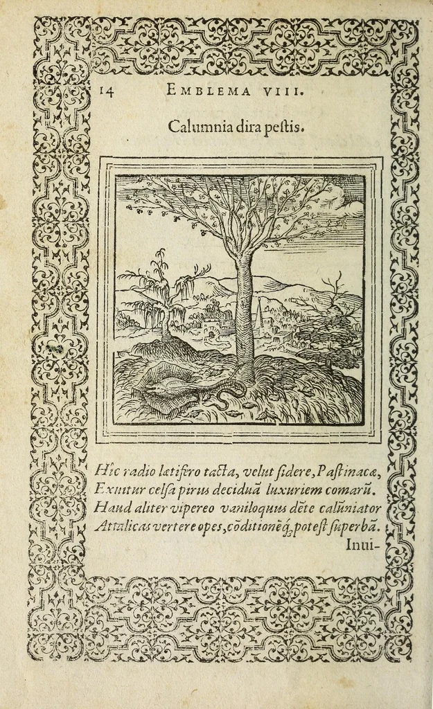 An illustration from Hadriani Ivnii medici Emblemata : eivsdem Aenigmatvm libellus, 1565, leaf 22