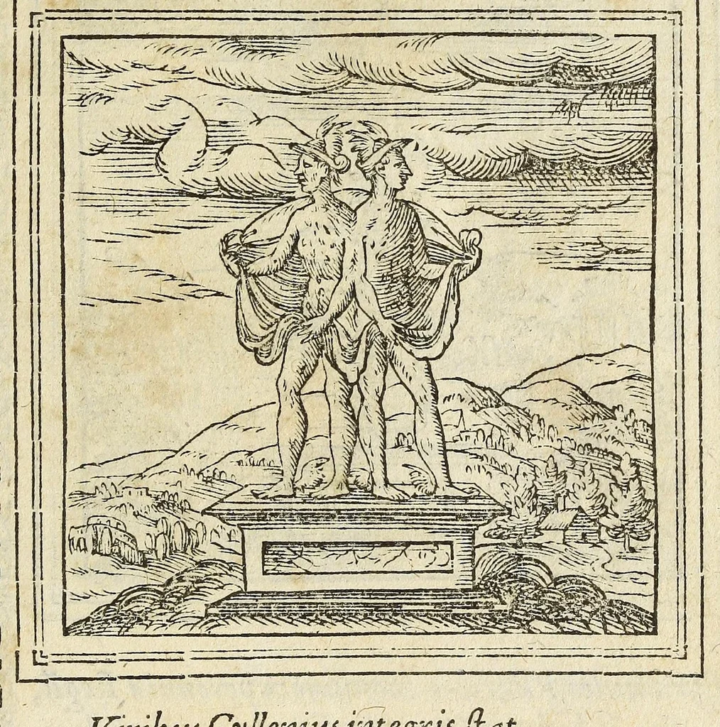 An illustration from Hadriani Ivnii medici Emblemata : eivsdem Aenigmatvm libellus, 1565, leaf 27