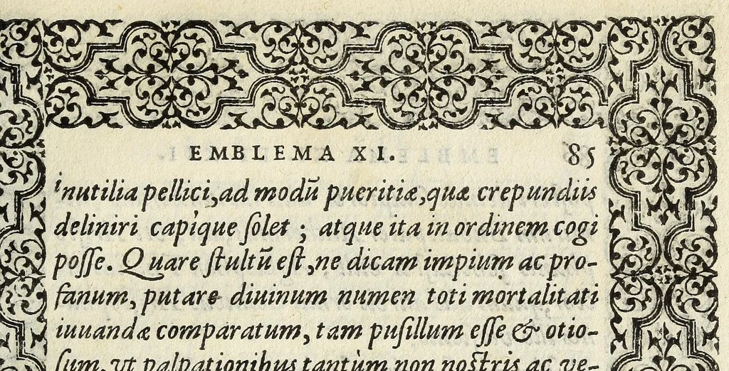 An illustration from Hadriani Ivnii medici Emblemata : eivsdem Aenigmatvm libellus, 1565, leaf 93