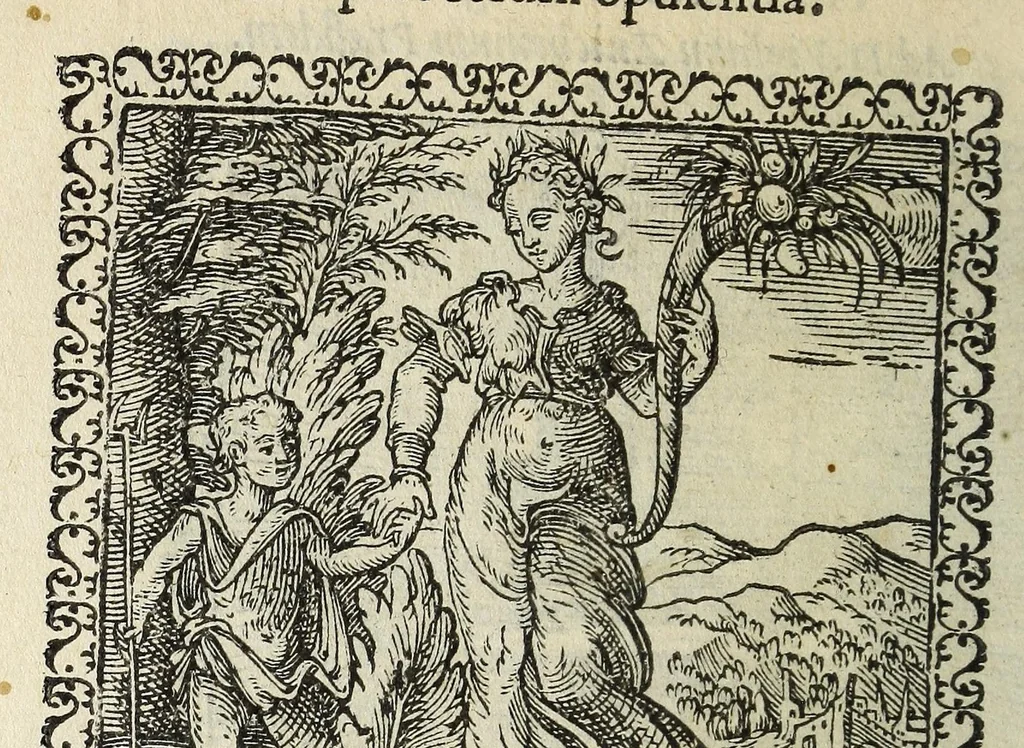 An illustration from Hadriani Ivnii medici Emblemata. Eivsdem Aenigmatvm libellvs, 1566, leaf 16