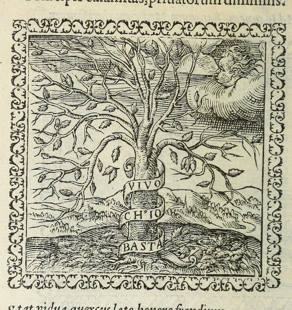An illustration from Hadriani Ivnii medici Emblemata. Eivsdem Aenigmatvm libellvs, 1566, leaf 38