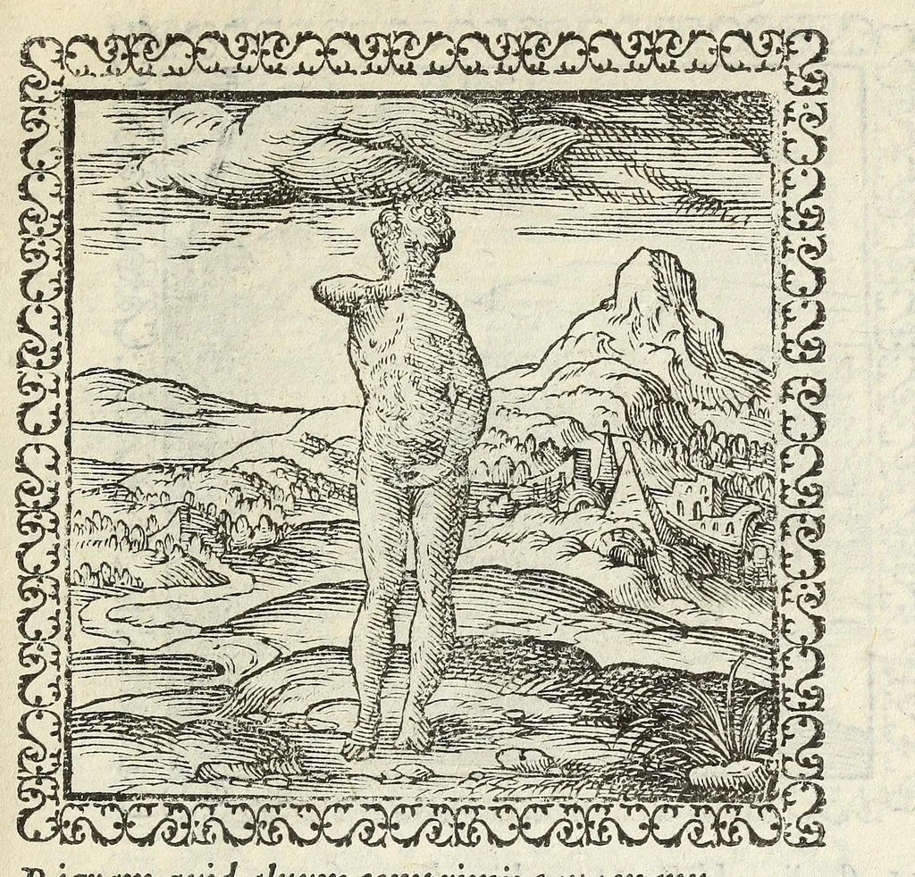 An illustration from Hadriani Ivnii medici Emblemata. Eivsdem Aenigmatvm libellvs, 1566, leaf 51