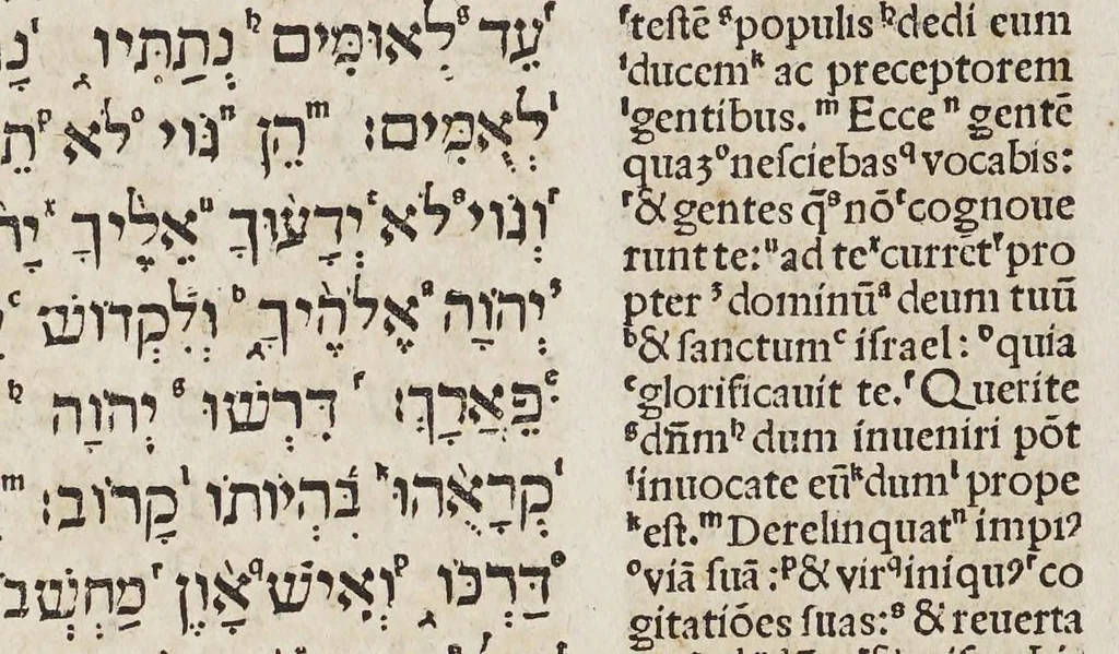 An illustration from Haec tibi pentadecas tetragonon respicit illud hospitium Petri [et] Pauli ter quinq[ue] dierum. : Namq[ue] instrume[n]tum vetus hebdoas innuit: octo lex noua signatur, ter quinq[ue] receptat vtrunq[ue]., 1514, leaf 88