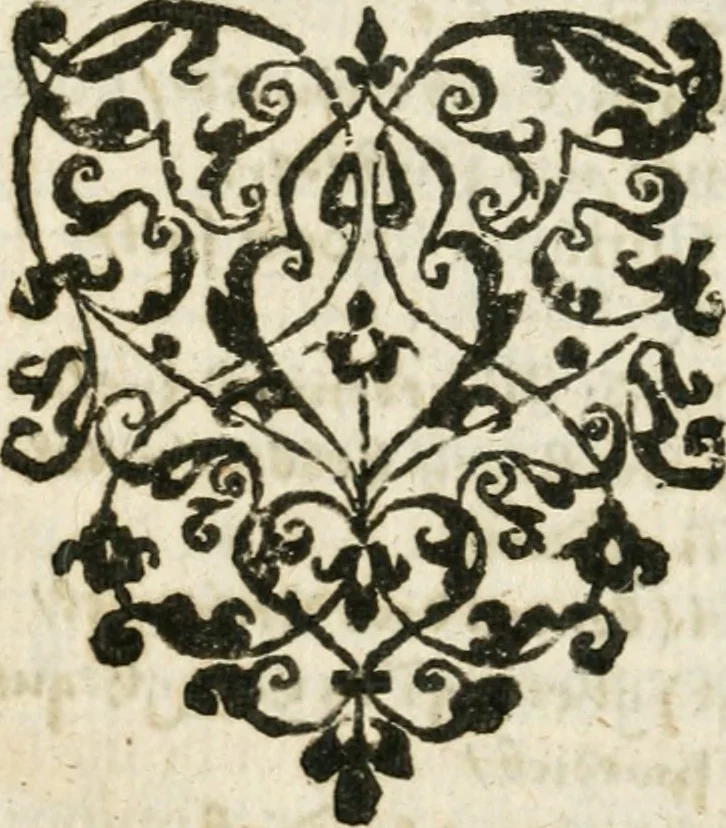 An illustration from Haerlems juweel, tot nut vande oude arme uyt liefde ten thoon ghestelt nae de voorghegevene Caerte van 'tSpeelcorentken, 1608, leaf 55