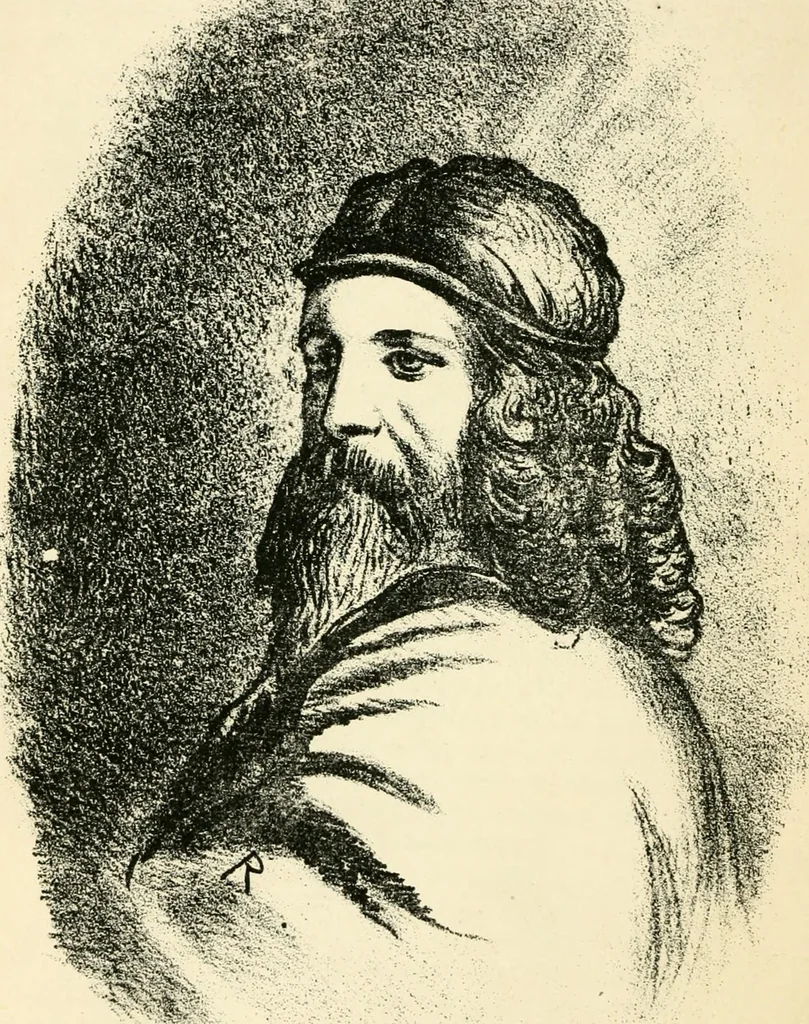 An illustration from Hafed, prince of Persia : his experiences in earth-life and spirit-life ; being spirit communications received through Mr. David Duguid, the Glasgow trance-painting medium ; with an appendix, containing communications from the spirit artists, Ruisdal and Steen, 1876, leaf 473