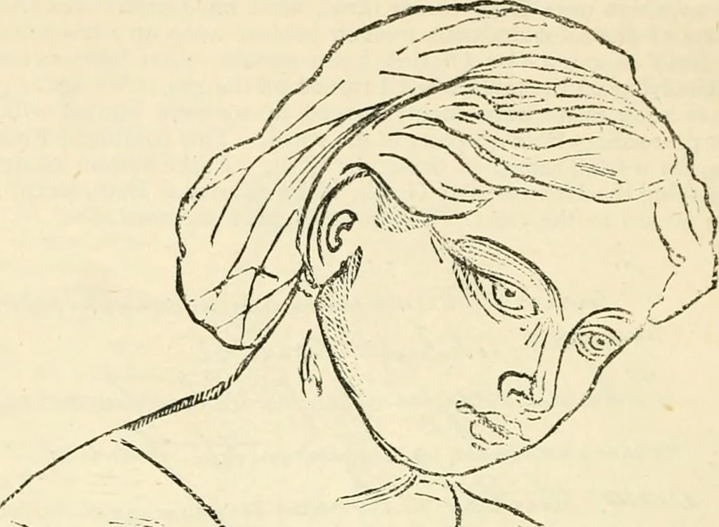 An illustration from Hafed, prince of Persia : his experiences in earth-life and spirit-life ; being spirit communications received through Mr. David Duguid, the Glasgow trance-painting medium ; with an appendix, containing communications from the spirit artists, Ruisdal and Steen, 1876, leaf 613