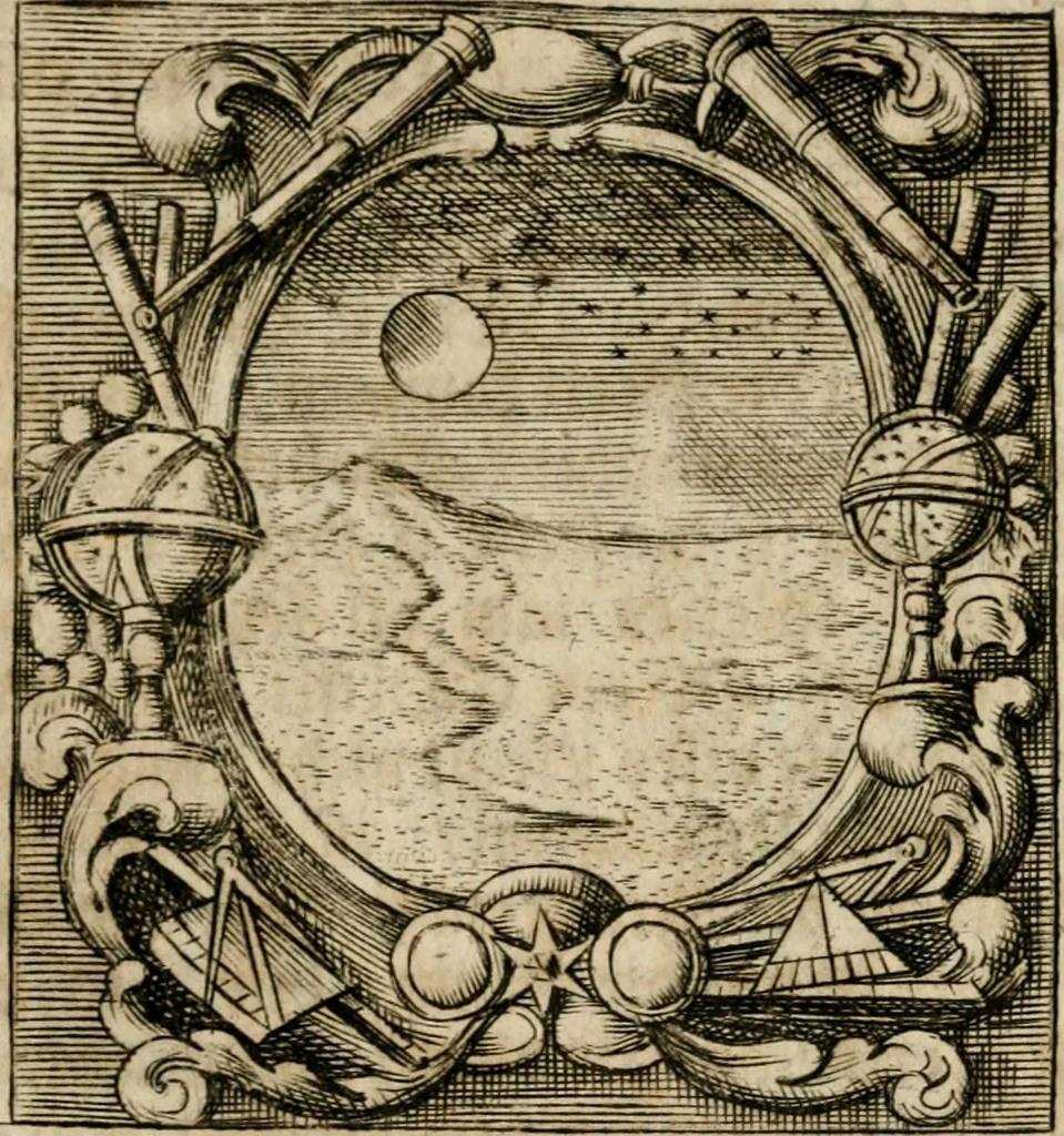 An illustration from Haimb-Garten zweyen Herren von Augspurg, eines Catholischen, und eines Lutherischen, angestellt uber etwelche Glaubens-Zweiffel, und in den Druck hervor gegeben, 1710, leaf 180