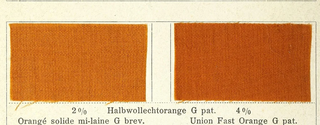 An illustration from Halbwoll-Echtfarben = Colorants solides pour mi-laine = Union fast colours, 1890, leaf 6