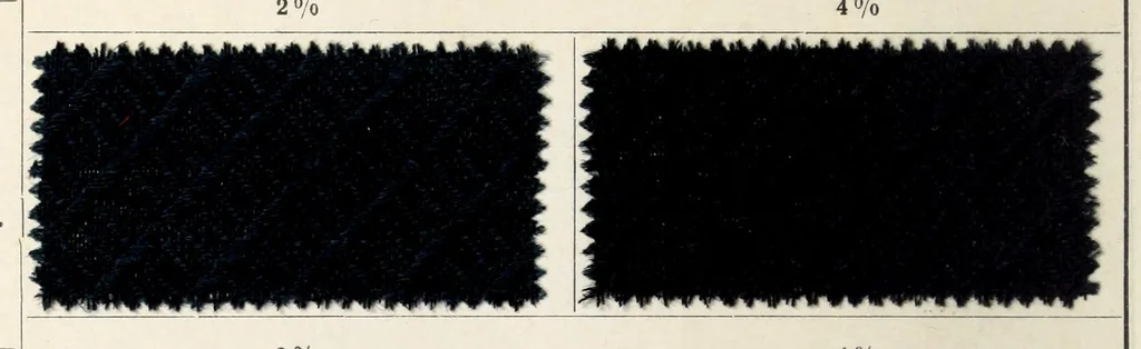 An illustration from Halbwollstoffe gefärbt mit Diaminechtfarben und Halbwollechtfarben : Spezialkarte H-W No. 2 = Union goods dyed with diamine fast colours and union fast colours : special card H-W no. 2, 1900, leaf 8