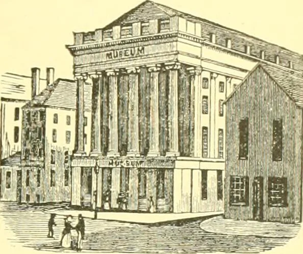An illustration from A half century of Boston's building. The construction of buildings, the enactment of building laws and ordinances, sanitary laws, the ancient and modern building, building statistics, Boston's valuation, a chapter of Boston's big fire, fire losses, public lands account, prominent architects, contractors and builders, building materials and their source of supply inspection of buildings, the building and plumbing associations, 1895, leaf 20