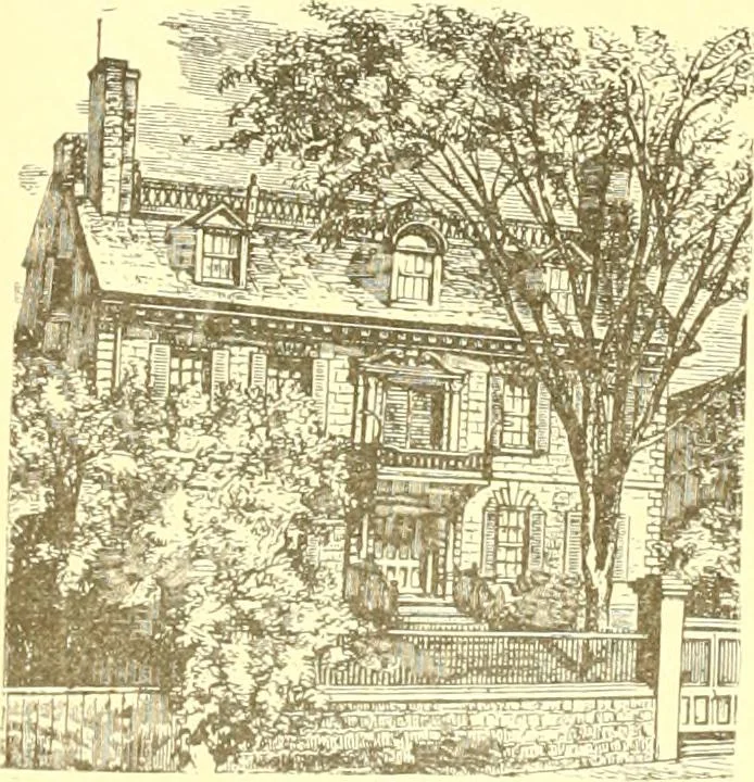 An illustration from A half century of Boston's building. The construction of buildings, the enactment of building laws and ordinances, sanitary laws, the ancient and modern building, building statistics, Boston's valuation, a chapter of Boston's big fire, fire losses, public lands account, prominent architects, contractors and builders, building materials and their source of supply inspection of buildings, the building and plumbing associations, 1895, leaf 27