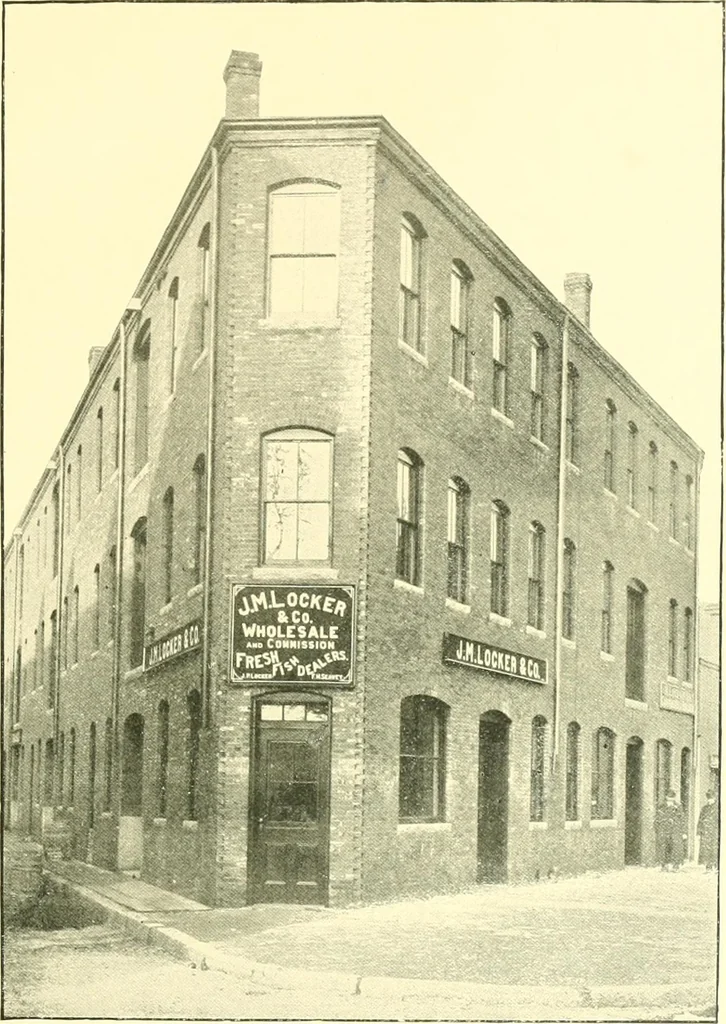 An illustration from A half century of Boston's building. The construction of buildings, the enactment of building laws and ordinances, sanitary laws, the ancient and modern building, building statistics, Boston's valuation, a chapter of Boston's big fire, fire losses, public lands account, prominent architects, contractors and builders, building materials and their source of supply inspection of buildings, the building and plumbing associations, 1895, leaf 310