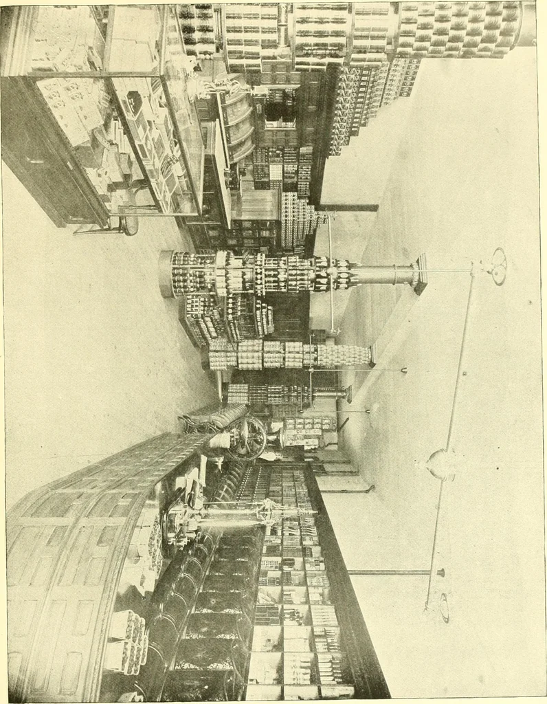 An illustration from A half century of Boston's building. The construction of buildings, the enactment of building laws and ordinances, sanitary laws, the ancient and modern building, building statistics, Boston's valuation, a chapter of Boston's big fire, fire losses, public lands account, prominent architects, contractors and builders, building materials and their source of supply inspection of buildings, the building and plumbing associations, 1895, leaf 348