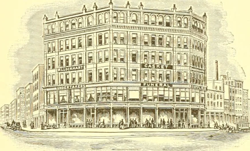 An illustration from A half century of Boston's building. The construction of buildings, the enactment of building laws and ordinances, sanitary laws, the ancient and modern building, building statistics, Boston's valuation, a chapter of Boston's big fire, fire losses, public lands account, prominent architects, contractors and builders, building materials and their source of supply inspection of buildings, the building and plumbing associations, 1895, leaf 485