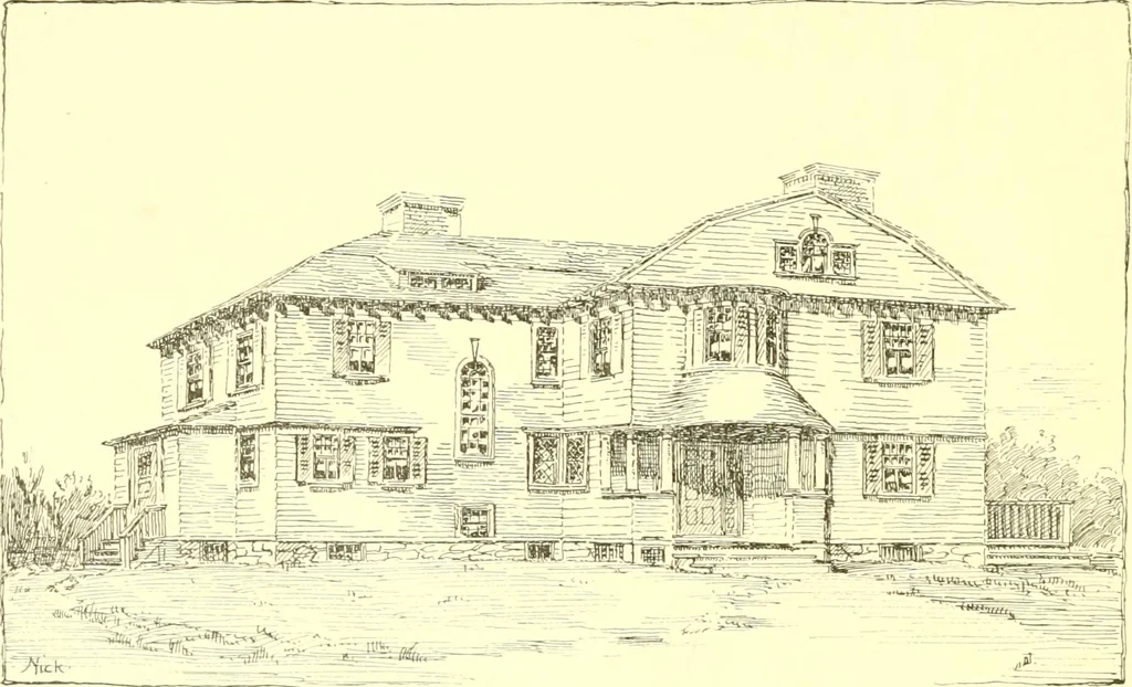An illustration from A half century of Boston's building. The construction of buildings, the enactment of building laws and ordinances, sanitary laws, the ancient and modern building, building statistics, Boston's valuation, a chapter of Boston's big fire, fire losses, public lands account, prominent architects, contractors and builders, building materials and their source of supply inspection of buildings, the building and plumbing associations, 1895, leaf 541