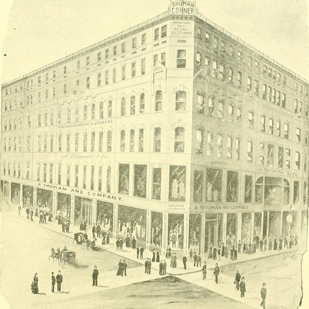 An illustration from A half century of Boston's building. The construction of buildings, the enactment of building laws and ordinances, sanitary laws, the ancient and modern building, building statistics, Boston's valuation, a chapter of Boston's big fire, fire losses, public lands account, prominent architects, contractors and builders, building materials and their source of supply inspection of buildings, the building and plumbing associations, 1895, leaf 636