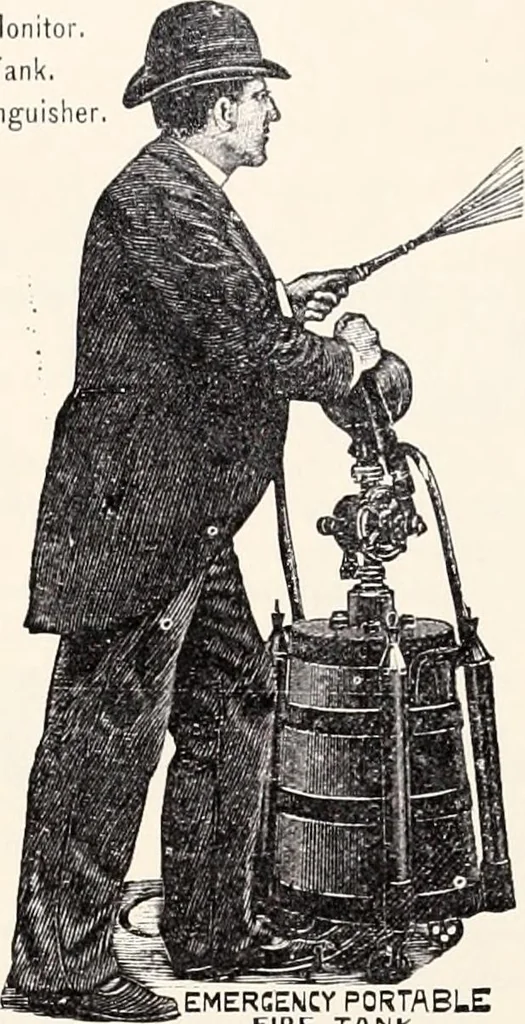 An illustration from A half century of Boston's building : the construction of buildings, the enactment of building laws and ordinances, sanitary laws, the ancient and modern building, building statistics, Boston's valuation, a chapter of Boston's big fire, fire losses, public lands account, prominent architects, contractors and builders, building materials and their source of supply, inspection of buildings, the building and plumbing associations, 1895, leaf 113