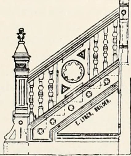 An illustration from A half century of Boston's building : the construction of buildings, the enactment of building laws and ordinances, sanitary laws, the ancient and modern building, building statistics, Boston's valuation, a chapter of Boston's big fire, fire losses, public lands account, prominent architects, contractors and builders, building materials and their source of supply, inspection of buildings, the building and plumbing associations, 1895, leaf 143