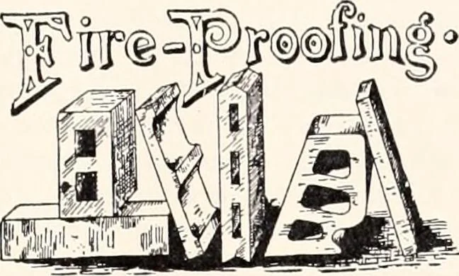 An illustration from A half century of Boston's building : the construction of buildings, the enactment of building laws and ordinances, sanitary laws, the ancient and modern building, building statistics, Boston's valuation, a chapter of Boston's big fire, fire losses, public lands account, prominent architects, contractors and builders, building materials and their source of supply, inspection of buildings, the building and plumbing associations, 1895, leaf 197