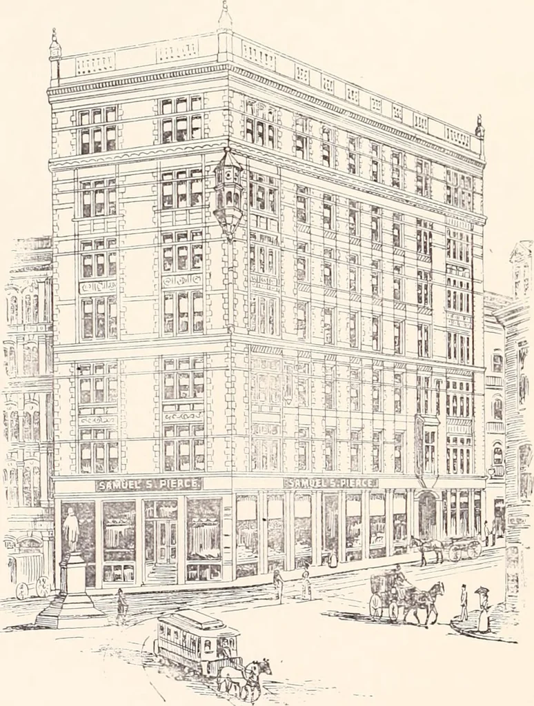 An illustration from A half century of Boston's building : the construction of buildings, the enactment of building laws and ordinances, sanitary laws, the ancient and modern building, building statistics, Boston's valuation, a chapter of Boston's big fire, fire losses, public lands account, prominent architects, contractors and builders, building materials and their source of supply, inspection of buildings, the building and plumbing associations, 1895, leaf 232