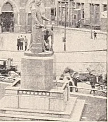 An illustration from A half century of Boston's building : the construction of buildings, the enactment of building laws and ordinances, sanitary laws, the ancient and modern building, building statistics, Boston's valuation, a chapter of Boston's big fire, fire losses, public lands account, prominent architects, contractors and builders, building materials and their source of supply, inspection of buildings, the building and plumbing associations, 1895, leaf 251