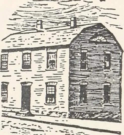 An illustration from A half century of Boston's building : the construction of buildings, the enactment of building laws and ordinances, sanitary laws, the ancient and modern building, building statistics, Boston's valuation, a chapter of Boston's big fire, fire losses, public lands account, prominent architects, contractors and builders, building materials and their source of supply, inspection of buildings, the building and plumbing associations, 1895, leaf 30