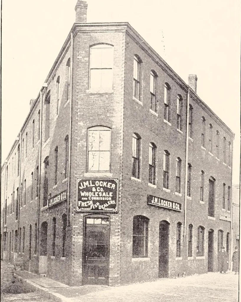 An illustration from A half century of Boston's building : the construction of buildings, the enactment of building laws and ordinances, sanitary laws, the ancient and modern building, building statistics, Boston's valuation, a chapter of Boston's big fire, fire losses, public lands account, prominent architects, contractors and builders, building materials and their source of supply, inspection of buildings, the building and plumbing associations, 1895, leaf 307