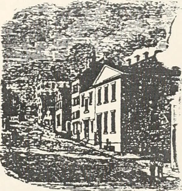 An illustration from A half century of Boston's building : the construction of buildings, the enactment of building laws and ordinances, sanitary laws, the ancient and modern building, building statistics, Boston's valuation, a chapter of Boston's big fire, fire losses, public lands account, prominent architects, contractors and builders, building materials and their source of supply, inspection of buildings, the building and plumbing associations, 1895, leaf 33