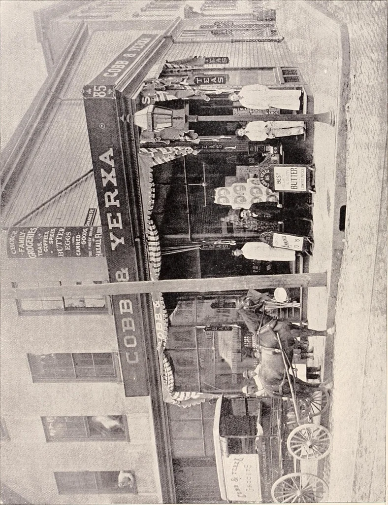 An illustration from A half century of Boston's building : the construction of buildings, the enactment of building laws and ordinances, sanitary laws, the ancient and modern building, building statistics, Boston's valuation, a chapter of Boston's big fire, fire losses, public lands account, prominent architects, contractors and builders, building materials and their source of supply, inspection of buildings, the building and plumbing associations, 1895, leaf 348